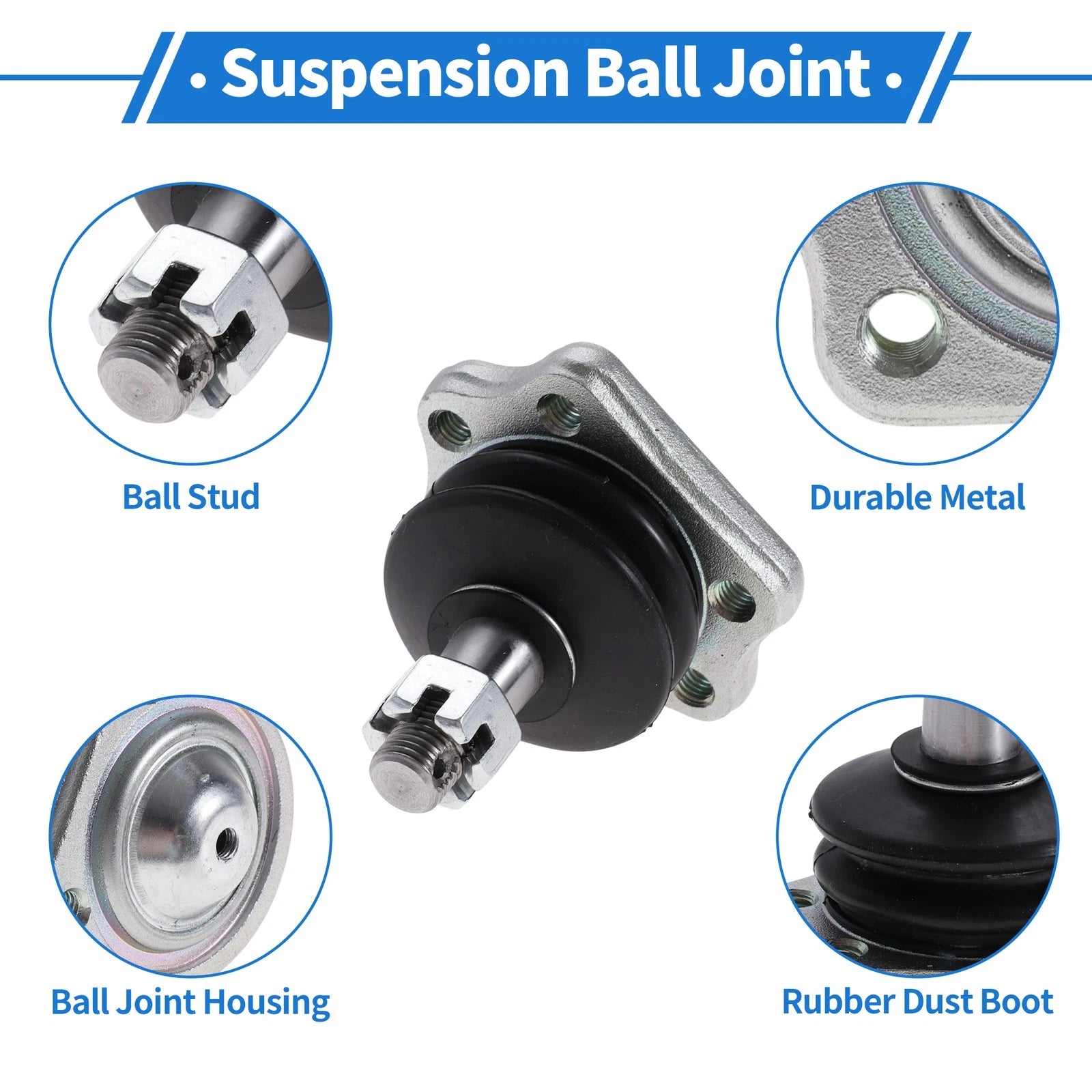 2X Front Upper Ball Joints for Nissan Pathfinder (1987–1995) No.K9022/4011001G25