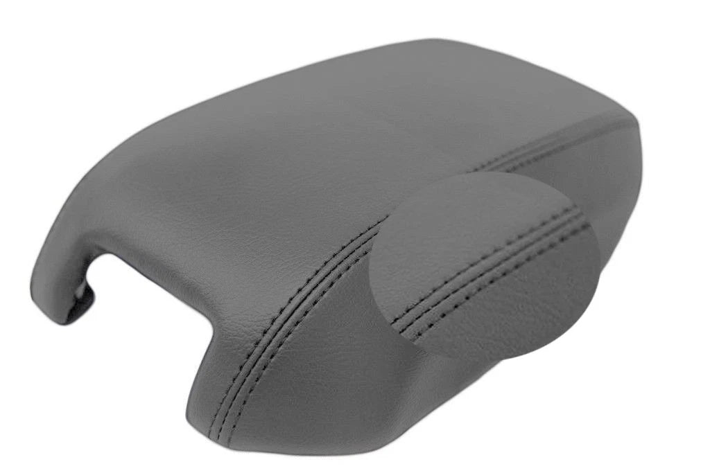 Center Console Armrest Cover for Volvo XC90 (2003–2014) Gray Leather Synthetic