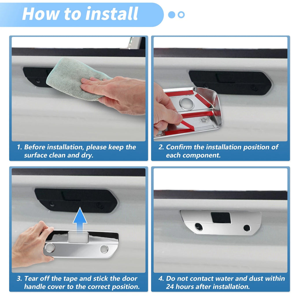 Tailgate Handle Cover for Chevrolet Silverado 1500, GMC Sierra 1500 (2019–2024)