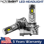2X HB4 9006 LED Headlight Bulbs for High Low Beam (6500K, 20000LM)
