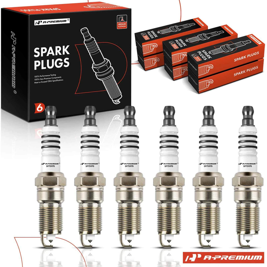 Set of 6 Iridium Platinum Spark Plugs for Ford Escape Fusion (2009–2012)