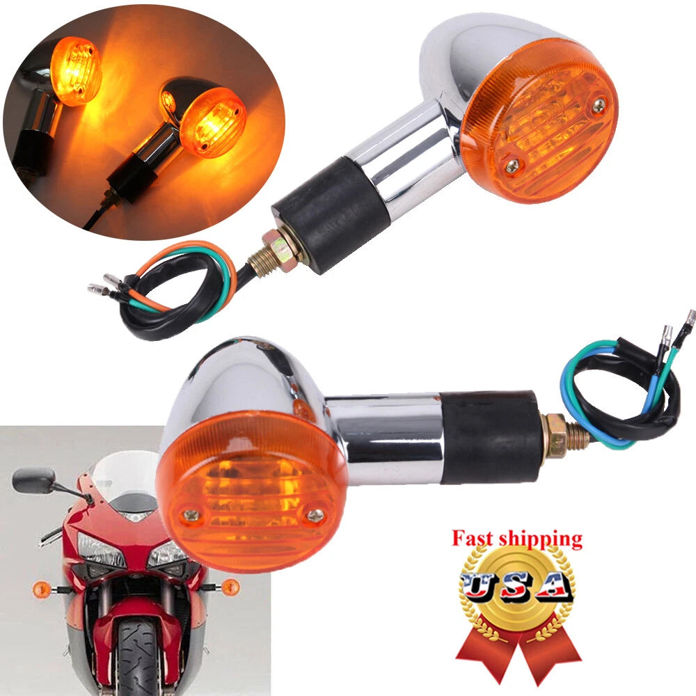 4X Turn Signal Lights for Kawasaki VN Vulcan 1500 (1996–2009)