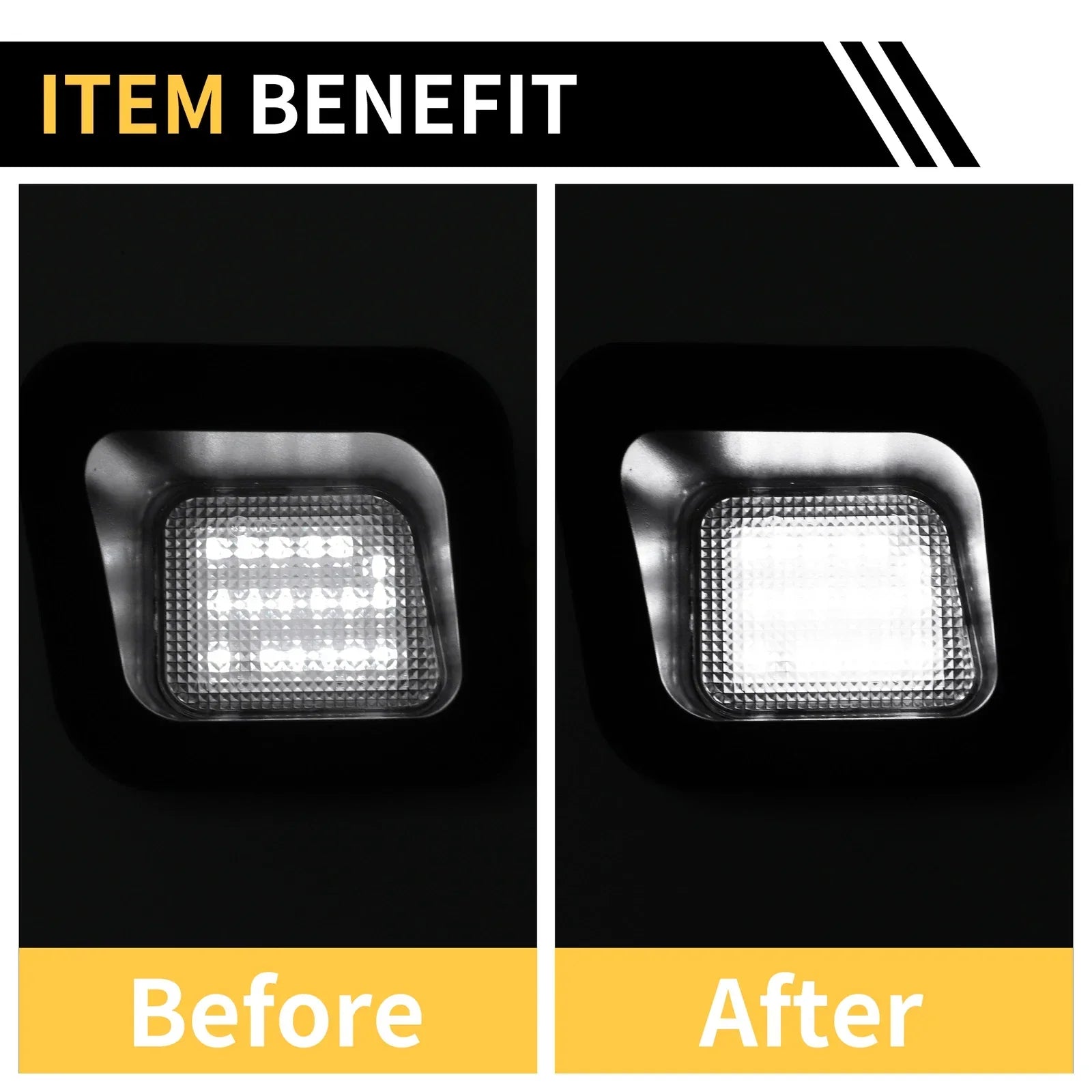 2 x License Plate Lights for Dodge Ram 1500 2500 3500 (2010-2023)