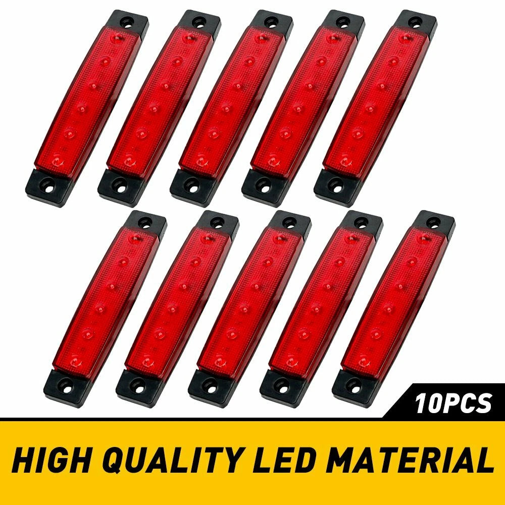 10 Pods Red LED Rock Lights for Jeep (YYYY–YYYY)