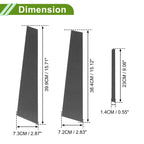 6 Pcs Pillar Window Trim for Dodge Charger (2011–2021) Carbon Fiber Black