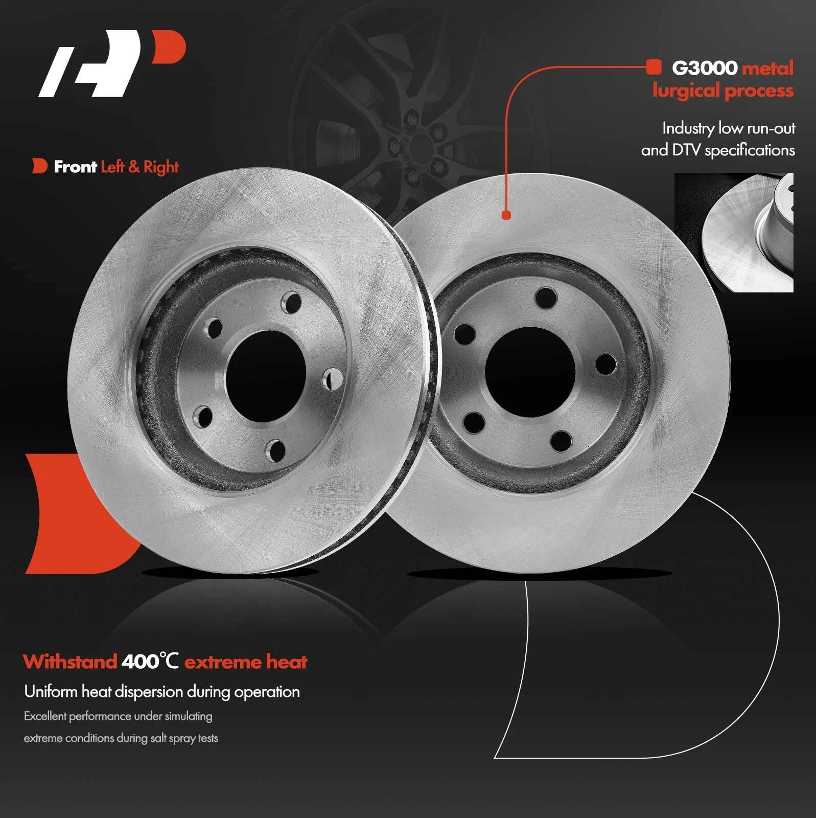 Front Disc Brake Rotors for Buick LaCrosse Allure (2005-2009)