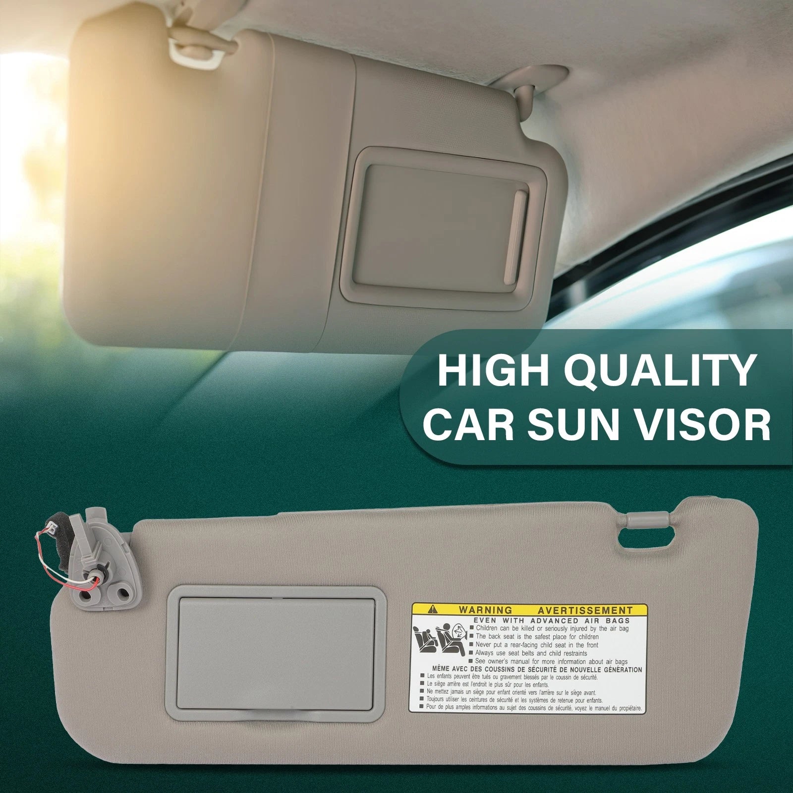 Driver Side Sun Visor for Hyundai Sonata GL 2008