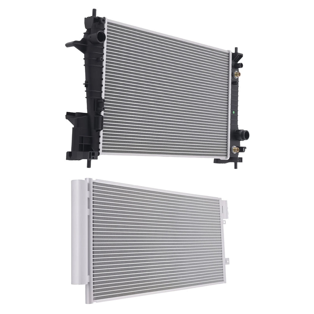 Aluminum Radiator & AC Condenser for Chevrolet Sonic 1.4L (2012–2020) 13248 GM3010570