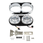 5-3/4" Dual LED Headlight Assembly for Harley Touring Road Glide (1998–2013)