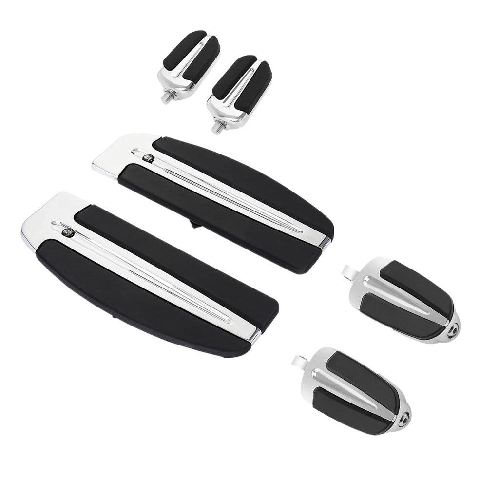 Slipstream Driver Footboard Inserts & Shifter Pegs for Harley Softail Dyna