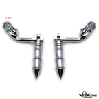 Chrome 5" Long Foot Peg Kit for CVO Limited FLHTKSE (2014–2020)