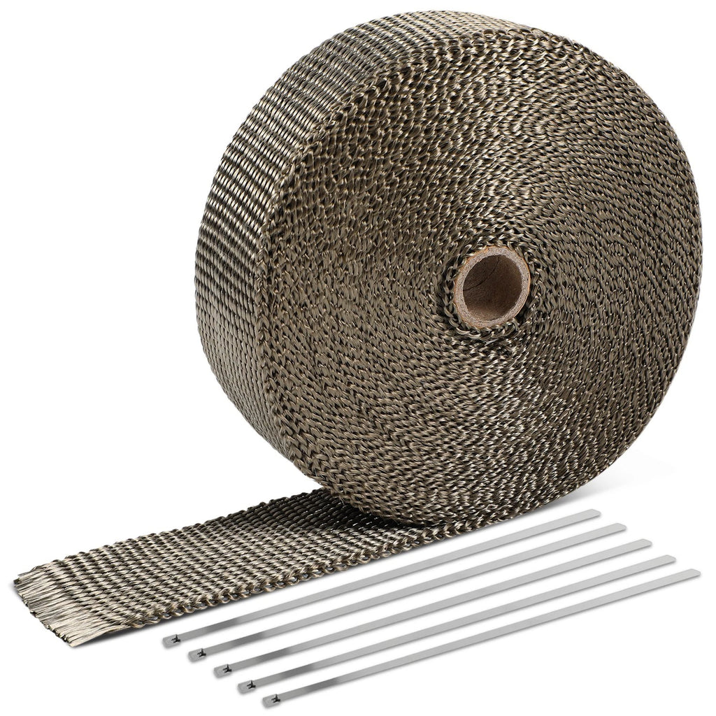 2" Wide Exhaust Header Wrap for Universal Applications (50Ft, 5PC Ties)