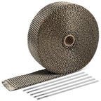 2" Wide Exhaust Header Wrap for Universal Applications (50Ft, 5PC Ties)