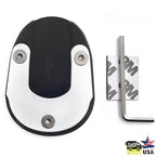 Side Stand Plate Kickstand Pad for Yamaha FJR1300 (2001–2019) - Black Aluminum