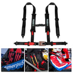 Set of 4 Racing Harness Belts 4PT Camlock Quick Release for UTV ATV Go-Kart