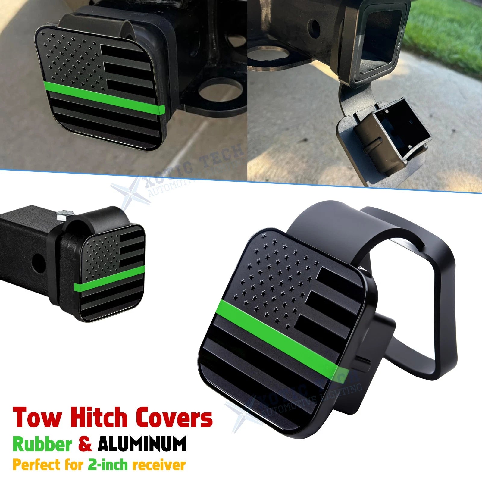 Universal Tow Hitch Cover for Green Line (2013–2024)