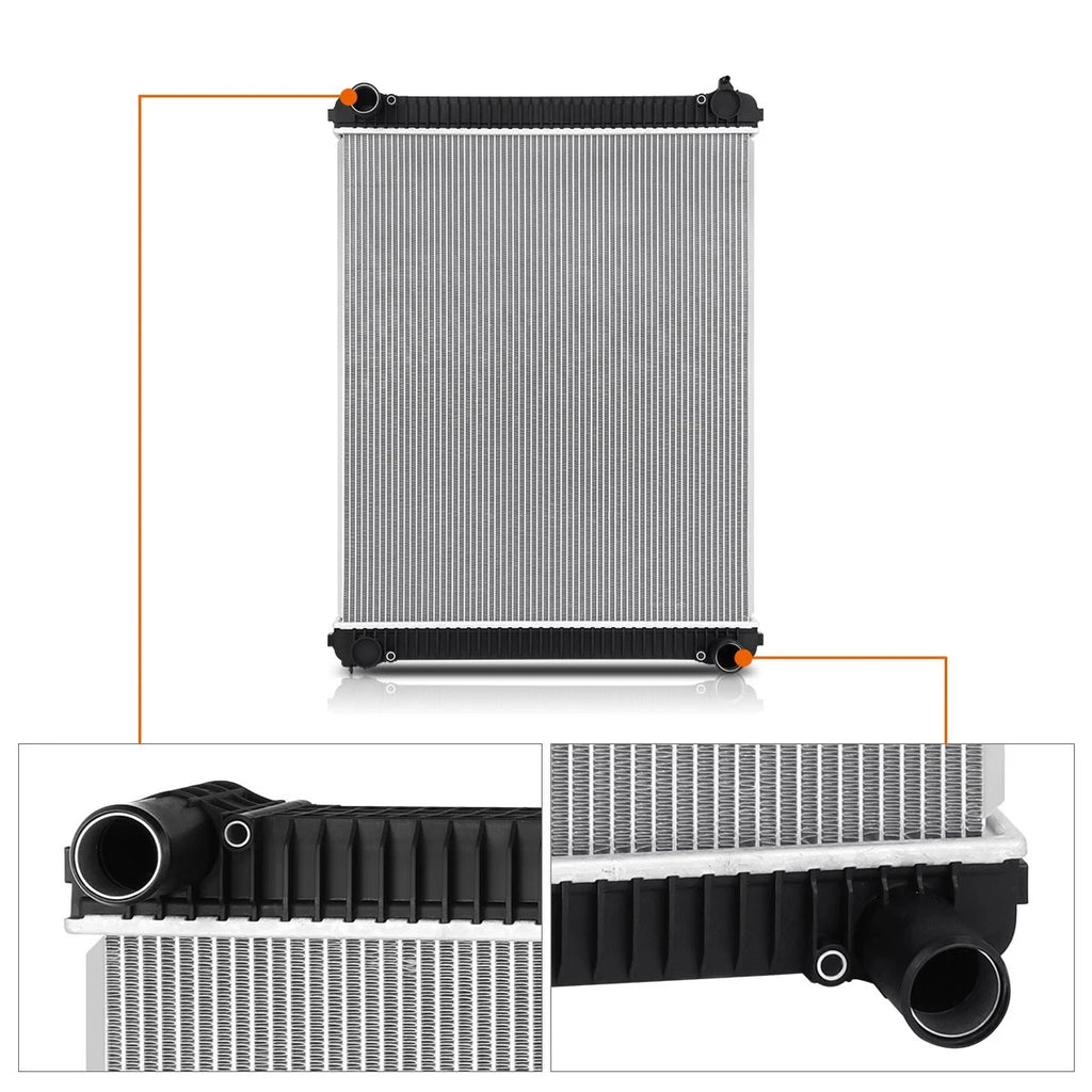 2-Row Aluminum Cooling Radiator for Freightliner Business Class M2 106 (2002–2014)
