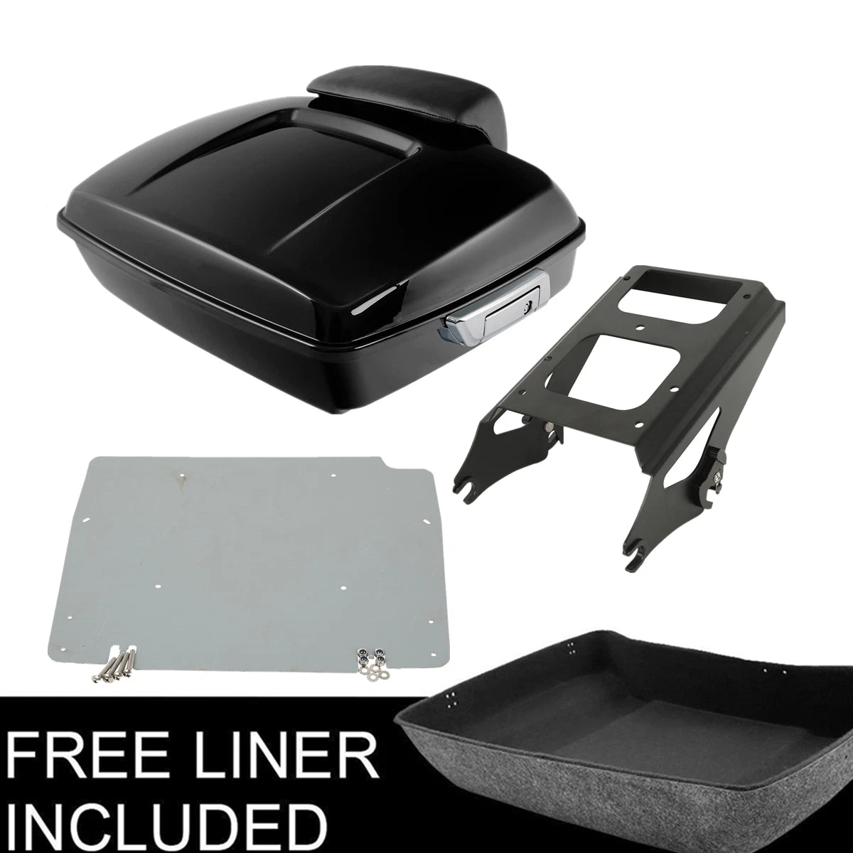 Trunk Pad Mount Rack Plate for Harley Touring Electra Road Glide (2009–2013)