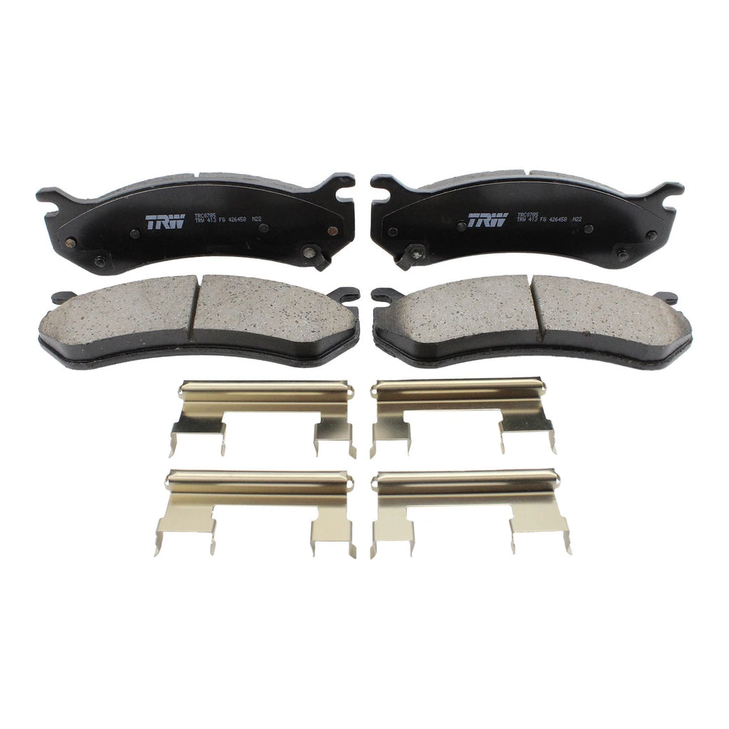DuraGo Front Rotors & TRW Pro Ceramic Brake Pad Kit for Chevy Tahoe (2000)
