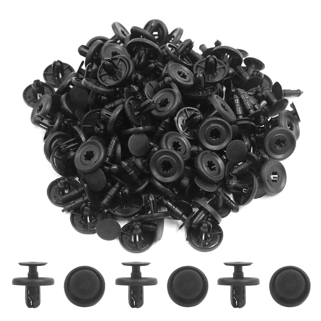 100 Pcs Plastic Rivets Fastener Clips for Toyota (Various Models)