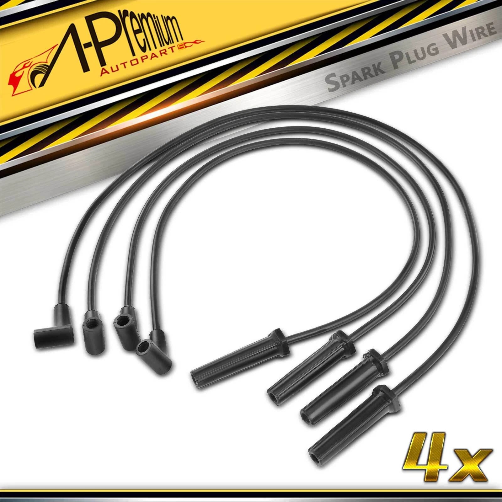 Set of 4 Spark Plug Wire Set for Chevy S10 GMC Sonoma (1998–2003)