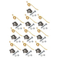 10 Teeth with Brackets for New Holland Hay Rake (55–57, 256–258) 64562 792493
