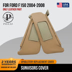 Sunvisors Cover Skin for Ford F150 (2004–2008) Beige Tan PVC Leather
