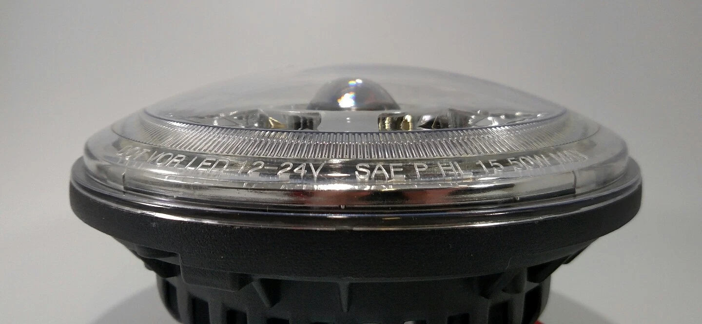 7 Inch LED Projection Headlights Pair with Halo Ring for Jeep Wrangler (1997–2006)