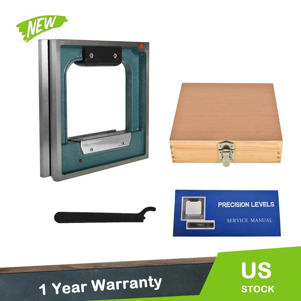 8" Precision Frame Spirit Level 0.0002" Graduation