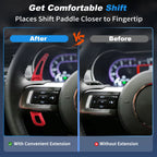 2X Steering Wheel Shift Paddle Extension for Ford Mustang (2024–2026)