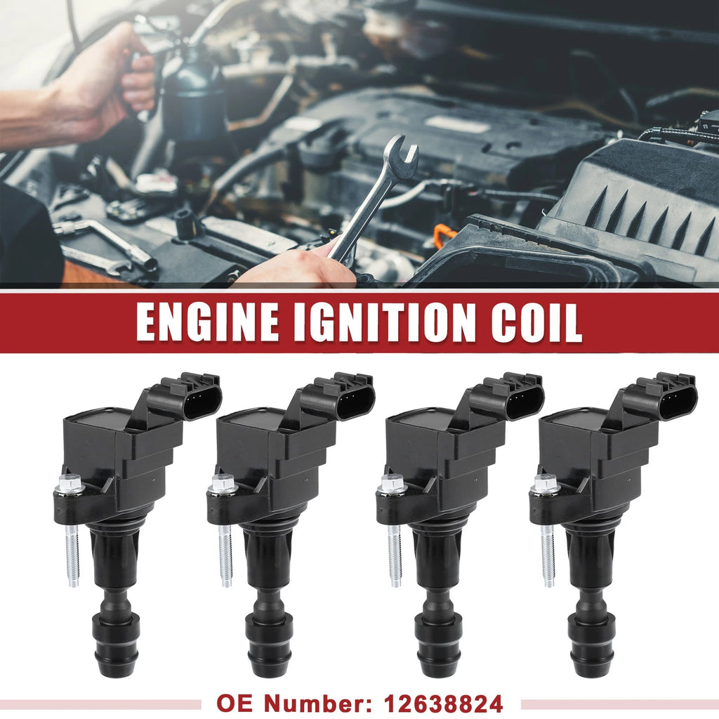 Set of 4 Ignition Coils for Buick LaCrosse 
