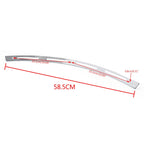 Chrome Slotted Batwing Windshield Trim for Harley Touring Electra Street Tri Glide