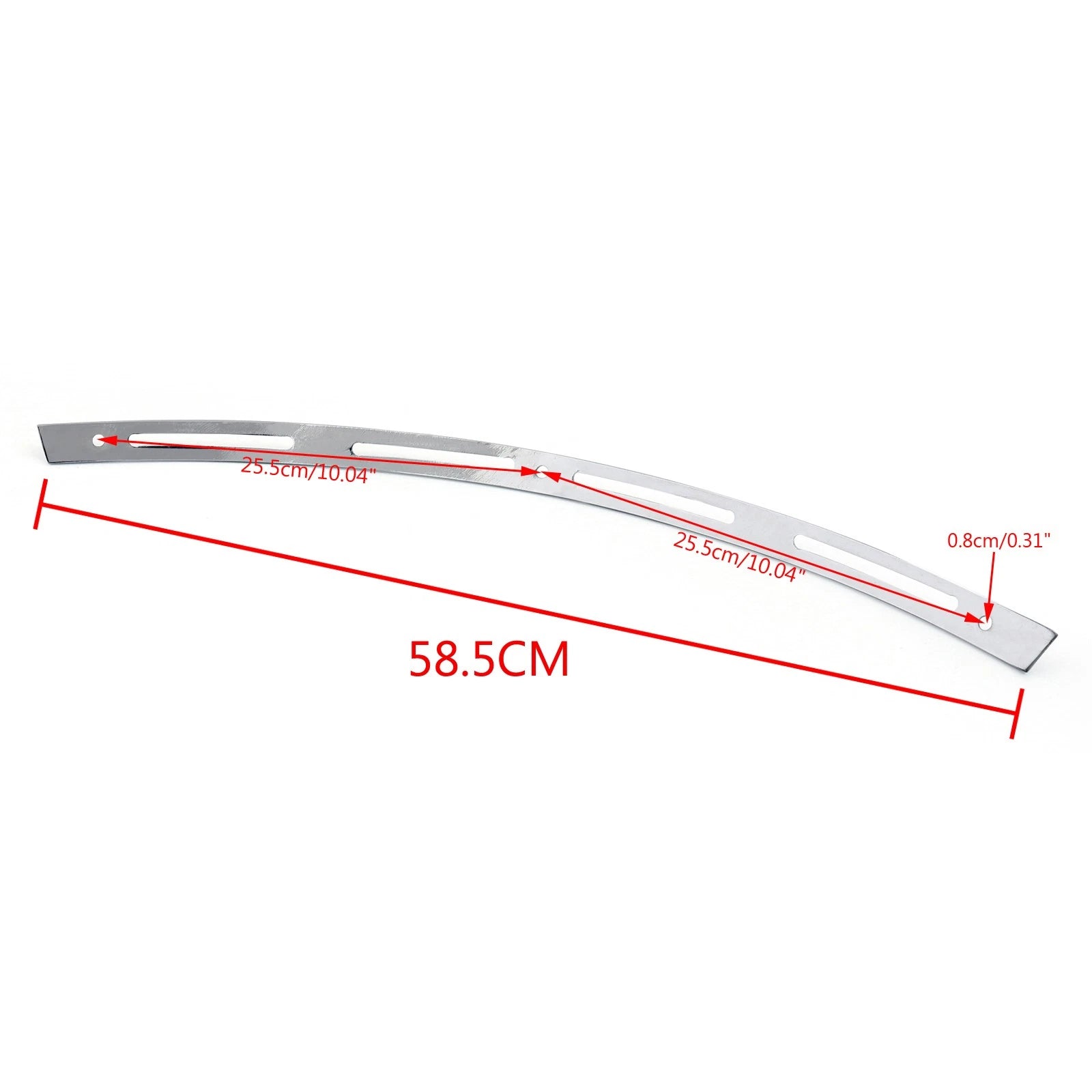 Chrome Slotted Batwing Windshield Trim for Harley Touring Electra Street Tri Glide