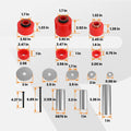 Set of 4 Polyurethane Body Cab Mount Bushings for Ford F150/F250/F350 (1980–1998) 4.4123G