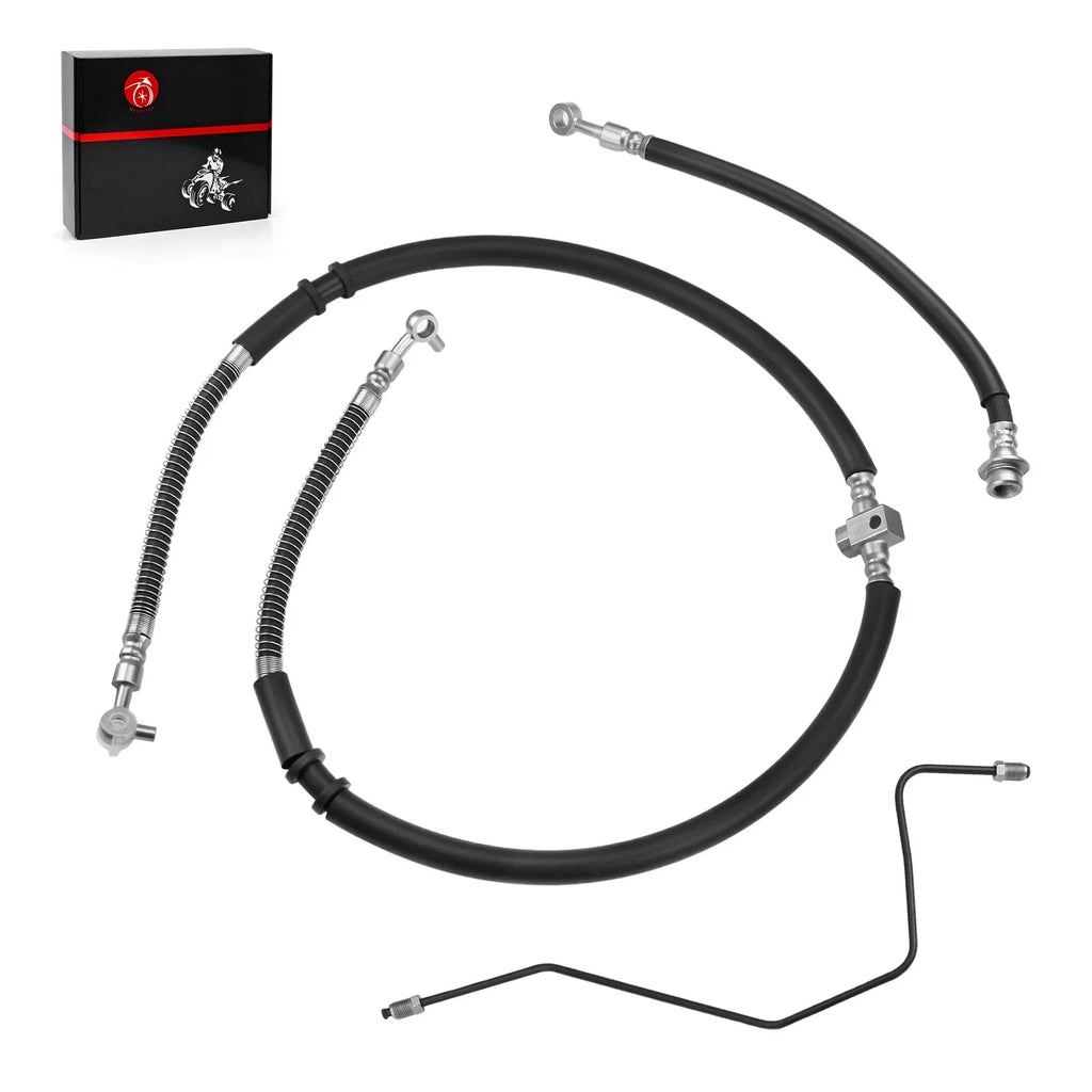 Front Brake Hose Pipe Kit for Yamaha Raptor 700 YFM700 YFM700R(2006–2024)