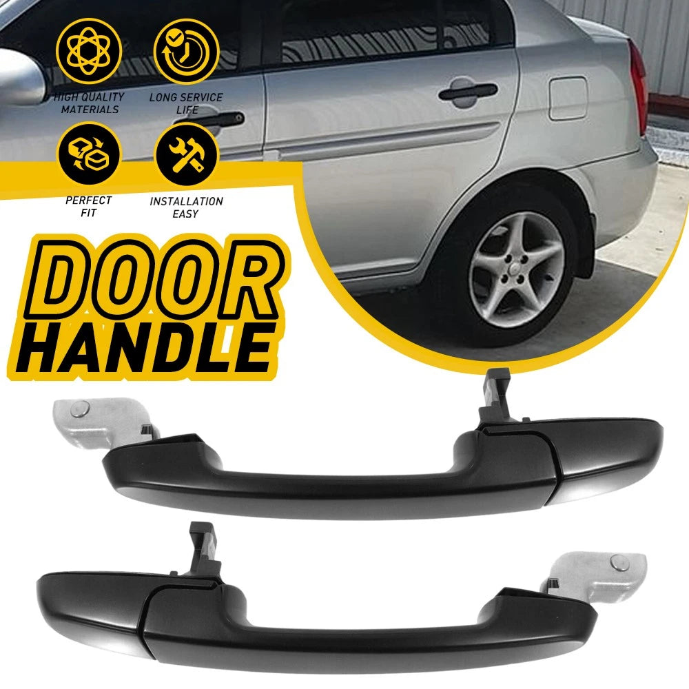 Set of 2 Rear Left+Right Door Handles for Hyundai Accent (2006–2011)
