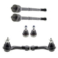 Set of 4 Inner Outer Tie Rods & Lower Ball Joints for Accent Rio