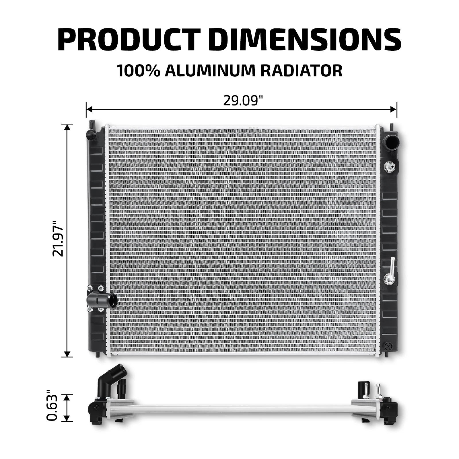 Radiator Assembly for Infiniti FX50 FX37 (2009–2013)