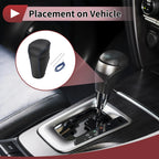 Gear Shift Knob Cover for Honda Accord 8 (2008–2012) Black Blue Leather