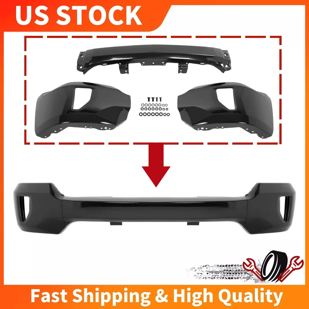 Front Bumper Cover for Chevy Silverado 1500 (2016–2019) w/Fog Light Holes