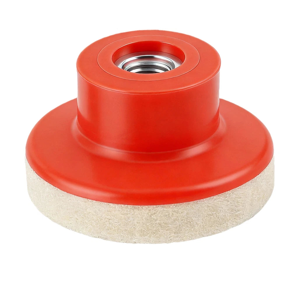 Wool Felt Polishing Disc 50mm for Metal Glass Scratches Removal