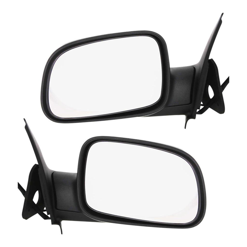 Set of 2 Power Mirrors for Jeep Grand Cherokee (1999–2004) Textured Black