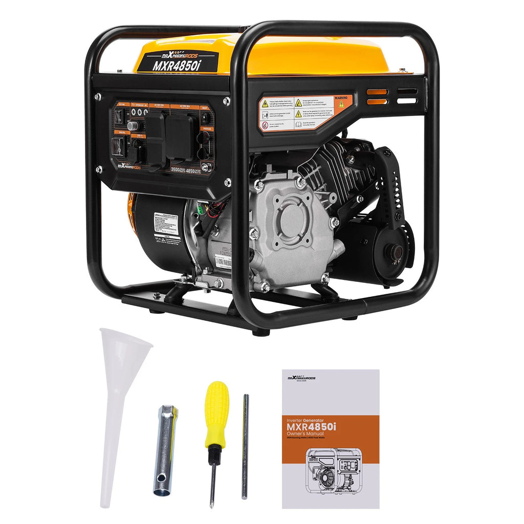 Portable Inverter Generator 4850W Gas Powered Quiet for Home Backup