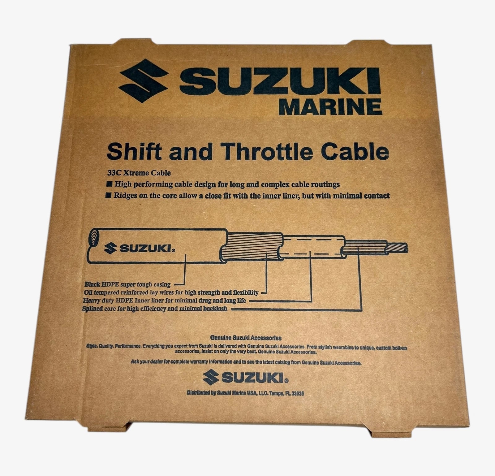 33C Xtreme Shift & Throttle Cable for Suzuki Marine (990C0-11002-022) 22 FT