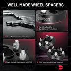 1.25" Hubcentric Wheel Adapters for Jeep Wrangler Grand Cherokee (1997–2024)