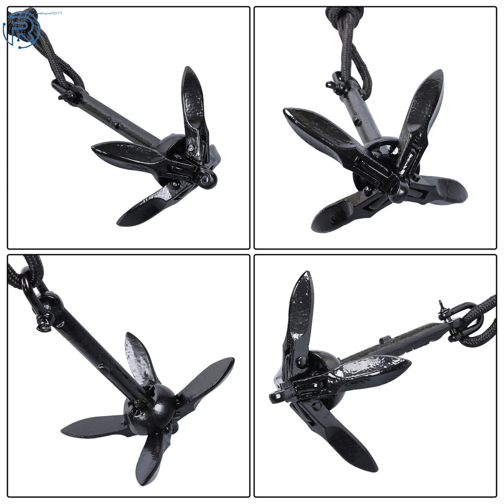 2 Pack Folding Anchor Set for Boat Kayak (Marine)