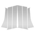 Set of 6 Door Pillar Window Trim for Mitsubishi Outlander (2011–2014) Silver Tone