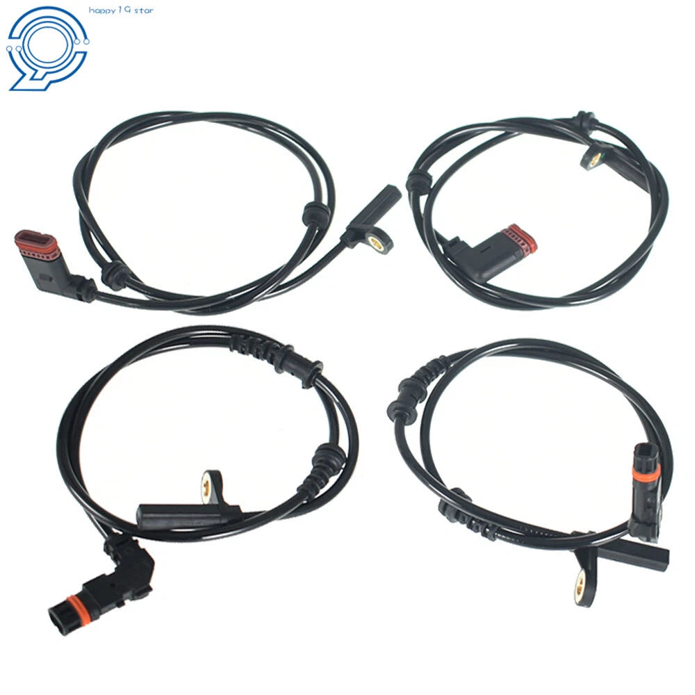 Set of 4 ABS Wheel Speed Sensors for Mercedes-Benz C250 C300 (2012–2015)