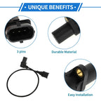 Crankshaft Position Sensor for BMW E46 (1998 - 2005) Black Plastic