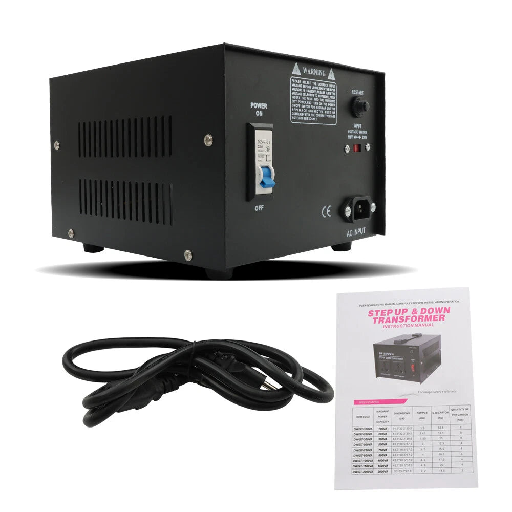 1000W Voltage Converter Transformer for Various Models (110V/220V)